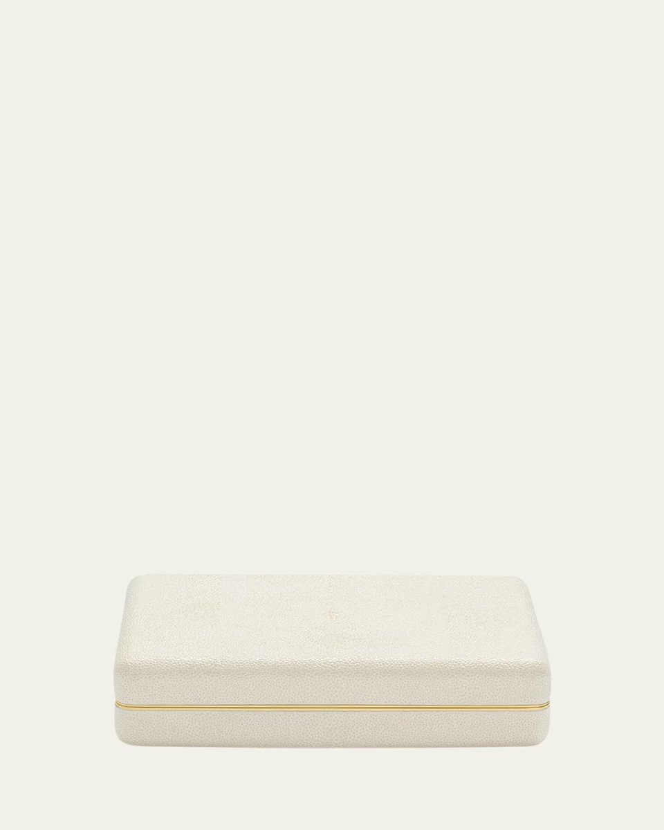 Faux Shagreen Card Case